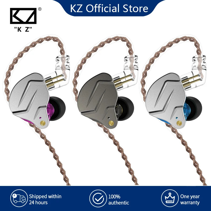 Audífonos KZ ZSN Pro Metal – In-Ear Híbridos 1BA+1DD con Cable