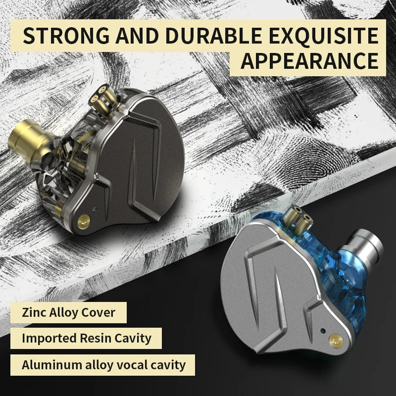 Audífonos KZ ZSN Pro Metal – In-Ear Híbridos 1BA+1DD con Cable