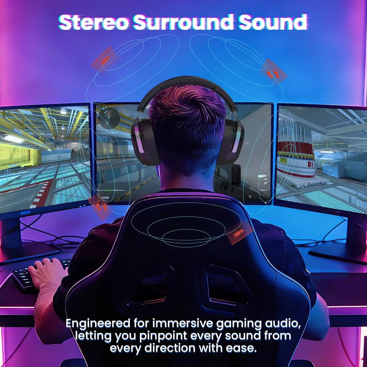 Audífonos Gamer Attack Shark G800 – Inalámbricos RGB con Sonido 7.1 y Drivers 50mm