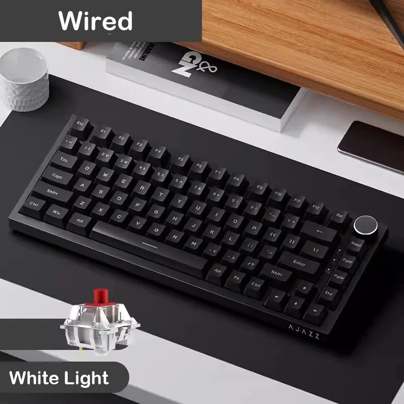 Teclado Mecánico AJAZZ AK820 – 75% Inalámbrico Triple Modo RGB