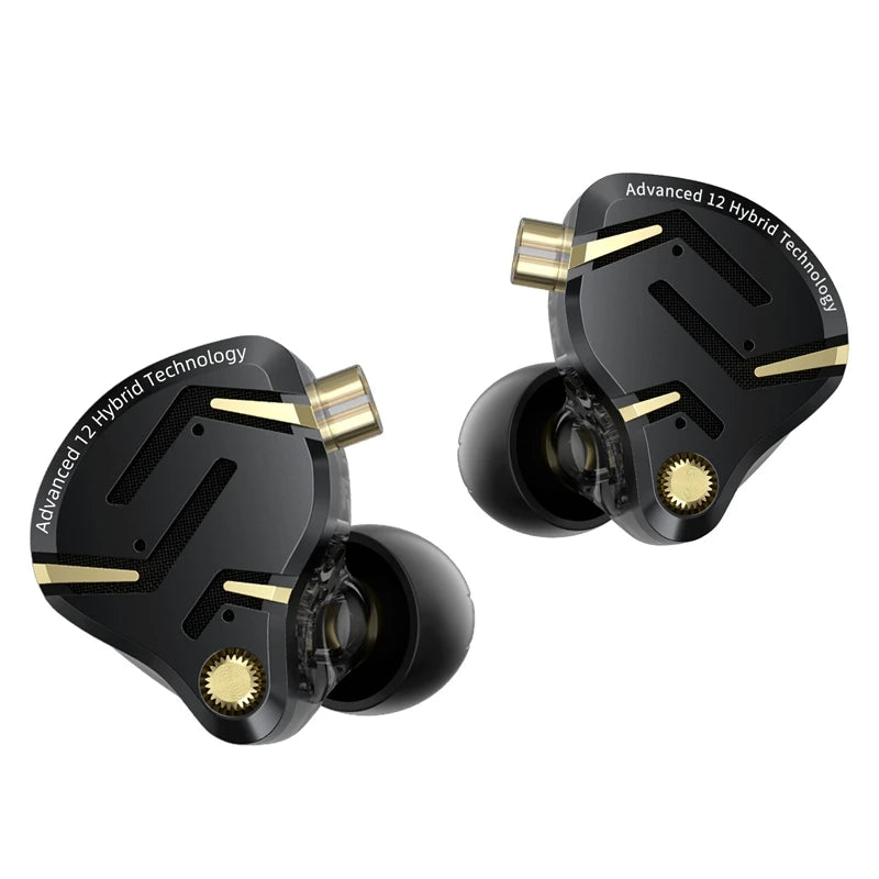 Audífonos KZ ZS12 Pro 2 – In-Ear Híbridos 1DD+5BA con Cable Desmontable