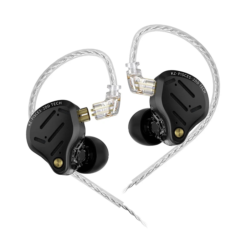 Audífonos KZ Pisces – In-Ear Doble Driver con Cable 3,5 mm o Tipo C