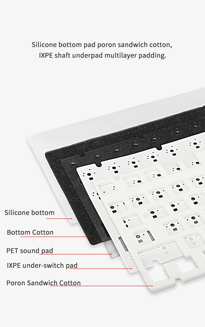 Teclado Mecánico AJAZZ AK820 – 75% Inalámbrico Triple Modo RGB