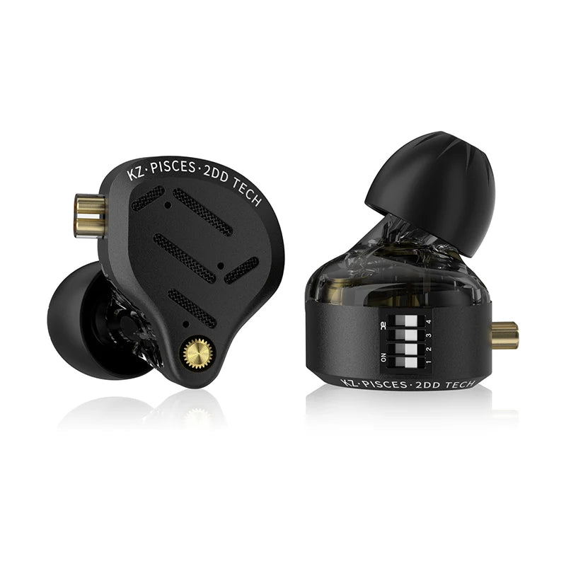 Audífonos KZ Pisces – In-Ear Doble Driver con Cable 3,5 mm o Tipo C