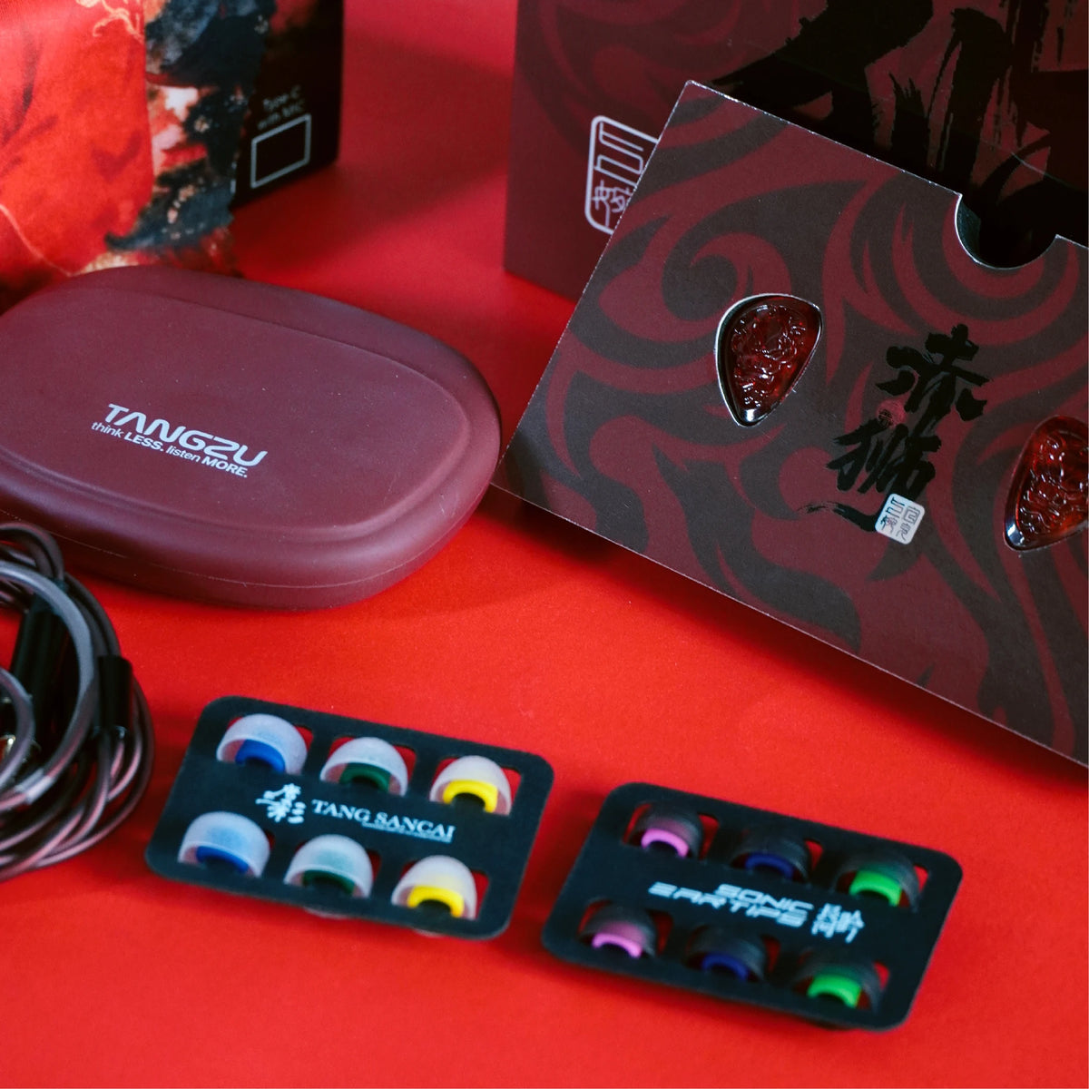 Audífonos Tangzu Wan'er SG 2 Red Lion – In-Ear Hi-Fi con Driver Dinámico de 10 mm