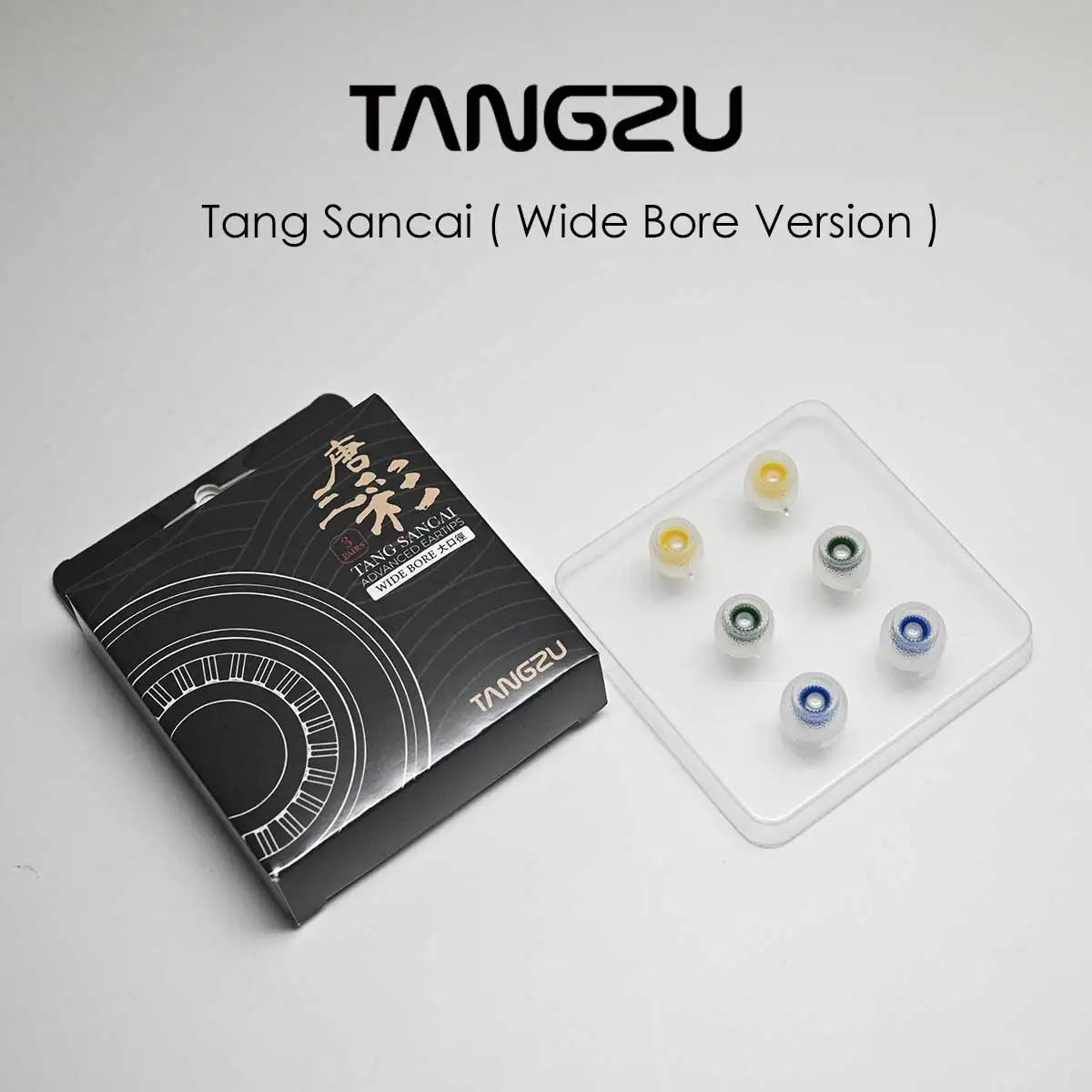 Gomitas Tangzu Tang Sancai Wide Bore para Audífonos In-Ear