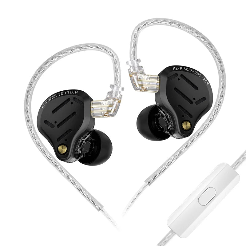 Audífonos KZ Pisces – In-Ear Doble Driver con Cable 3,5 mm o Tipo C