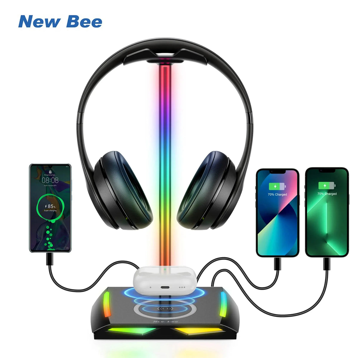 New Bee Z12 soporte audífonos