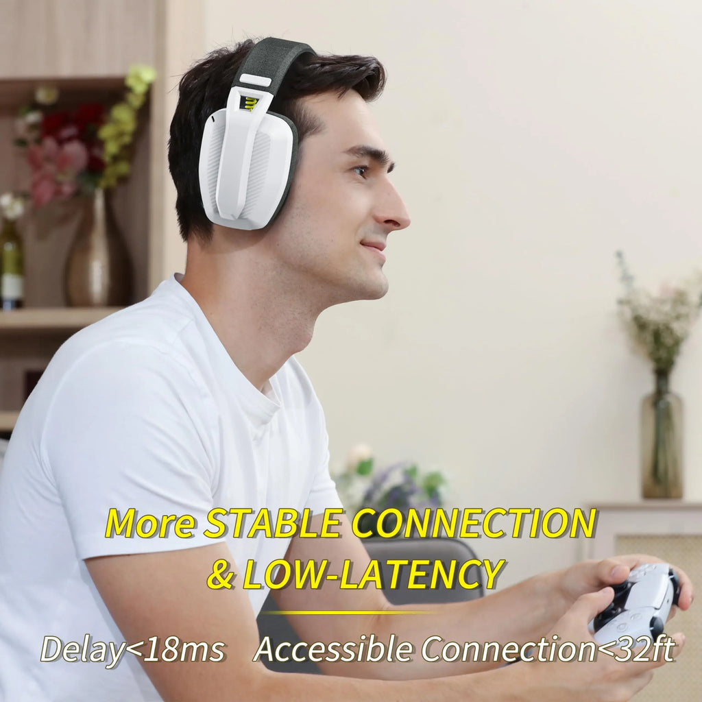 Audífonos Gamer BINNUNE BW06 – Inalámbricos 2.4GHz + Bluetooth con Micrófono