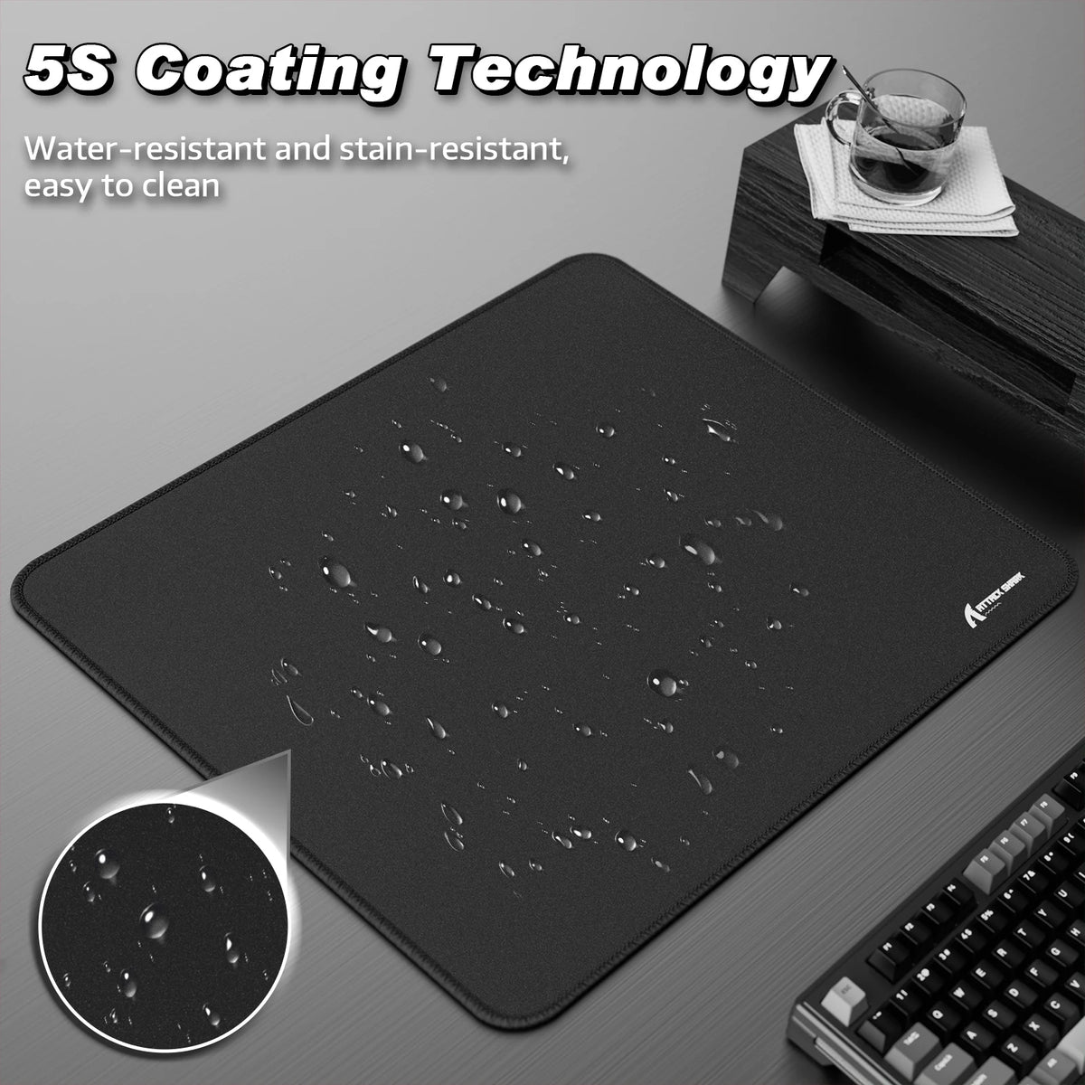 Mousepad Attack Shark CM02 – 450x400x4 mm Gaming