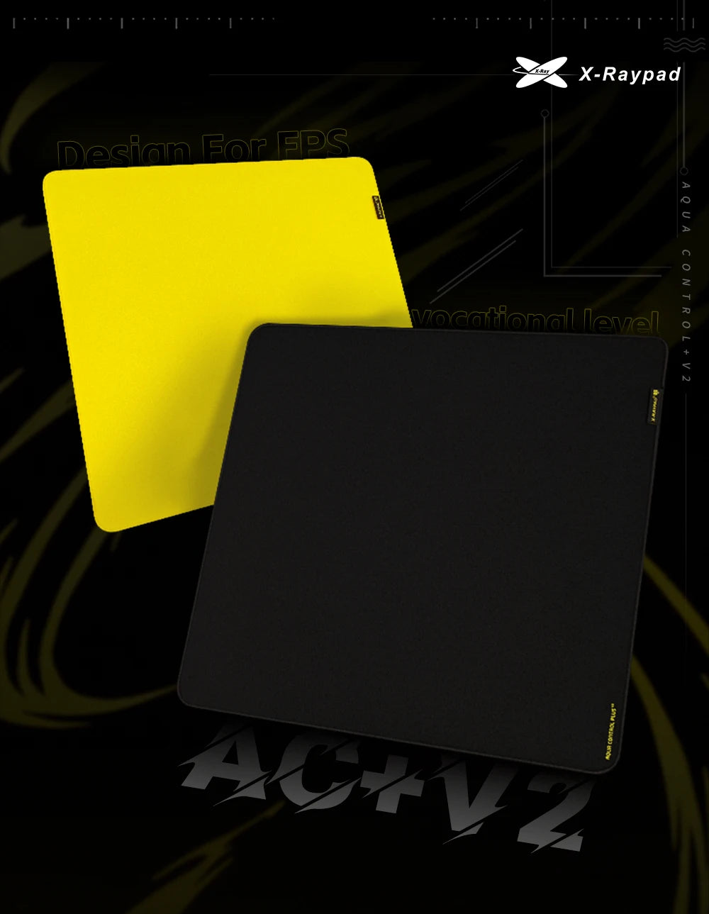 Mousepad X-Raypad Aqua Control Plus V2 – 450x400x4 mm