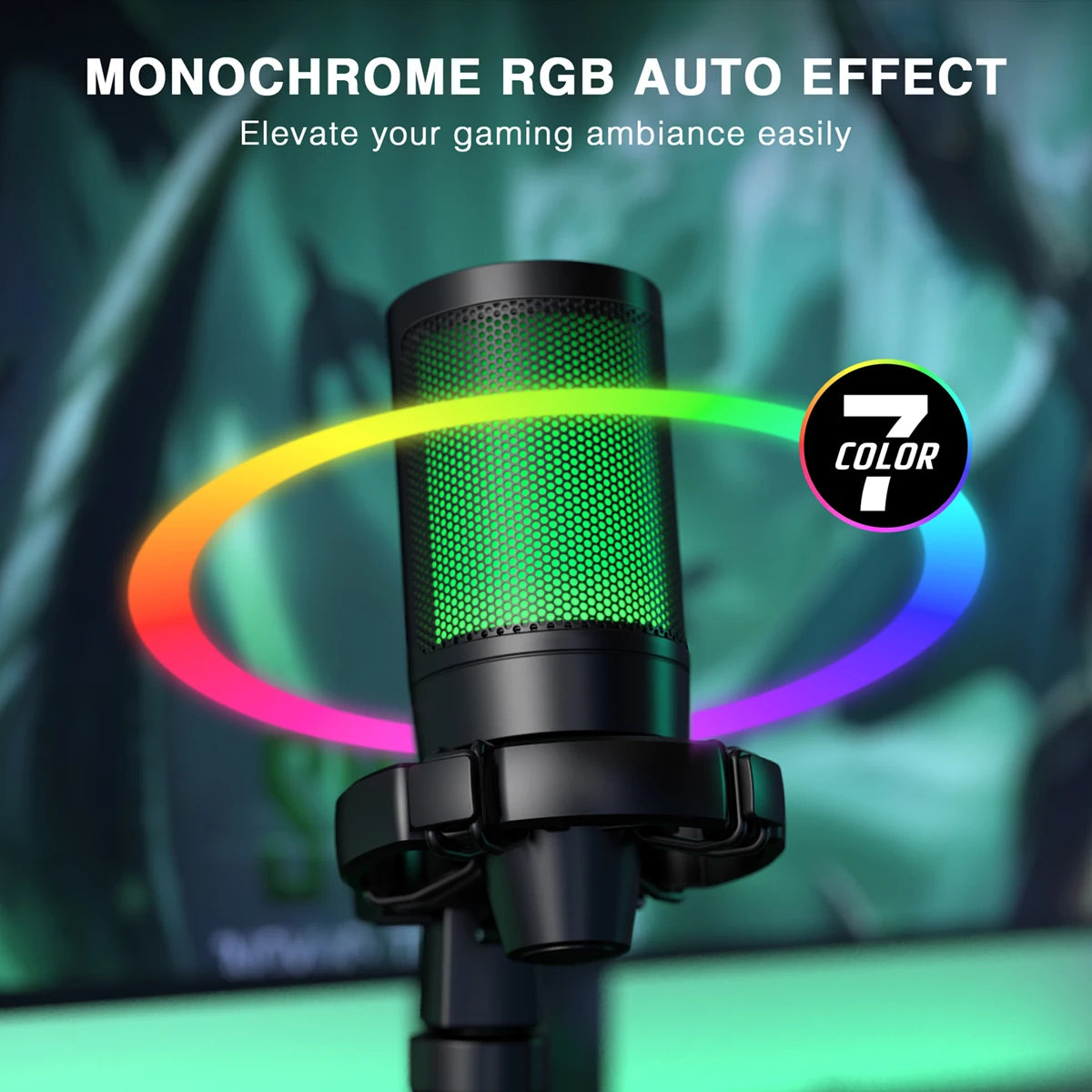 Micrófono Gamer FIFINE AmpliGame A2 – USB RGB con Mute Táctil