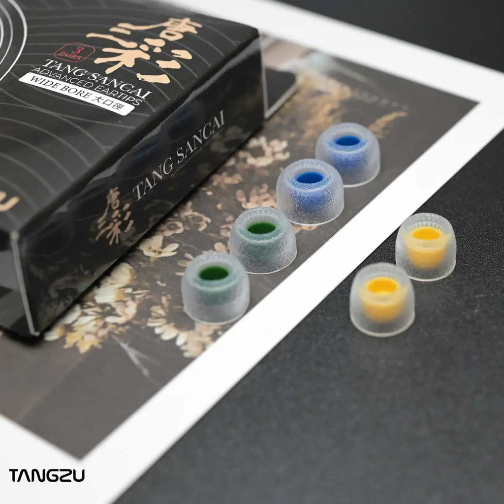 Gomitas Tangzu Tang Sancai Wide Bore para Audífonos In-Ear