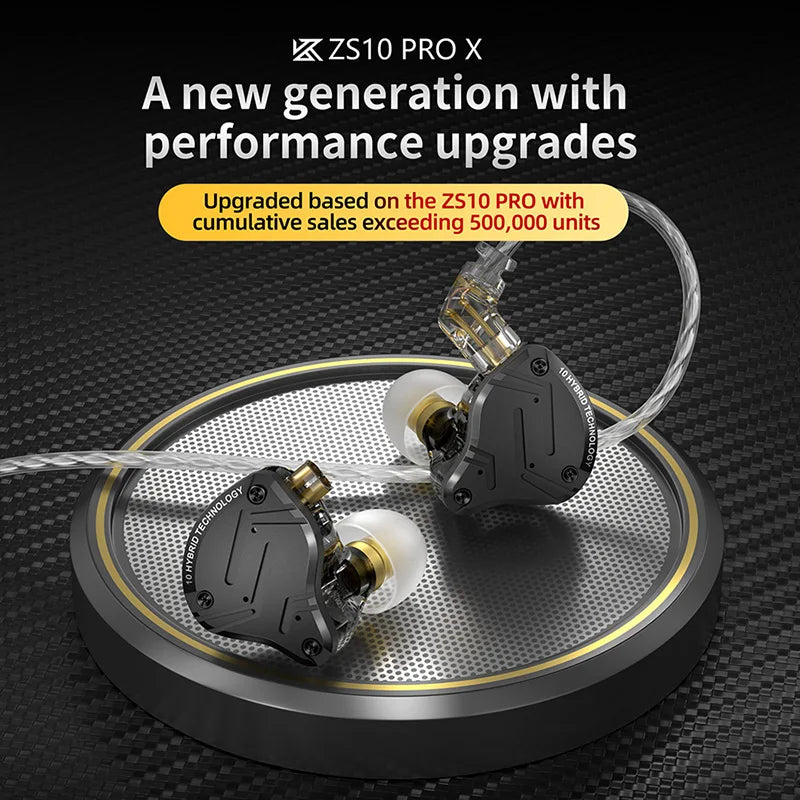 Audífonos KZ ZS10 Pro X – In-Ear Híbridos con Cable