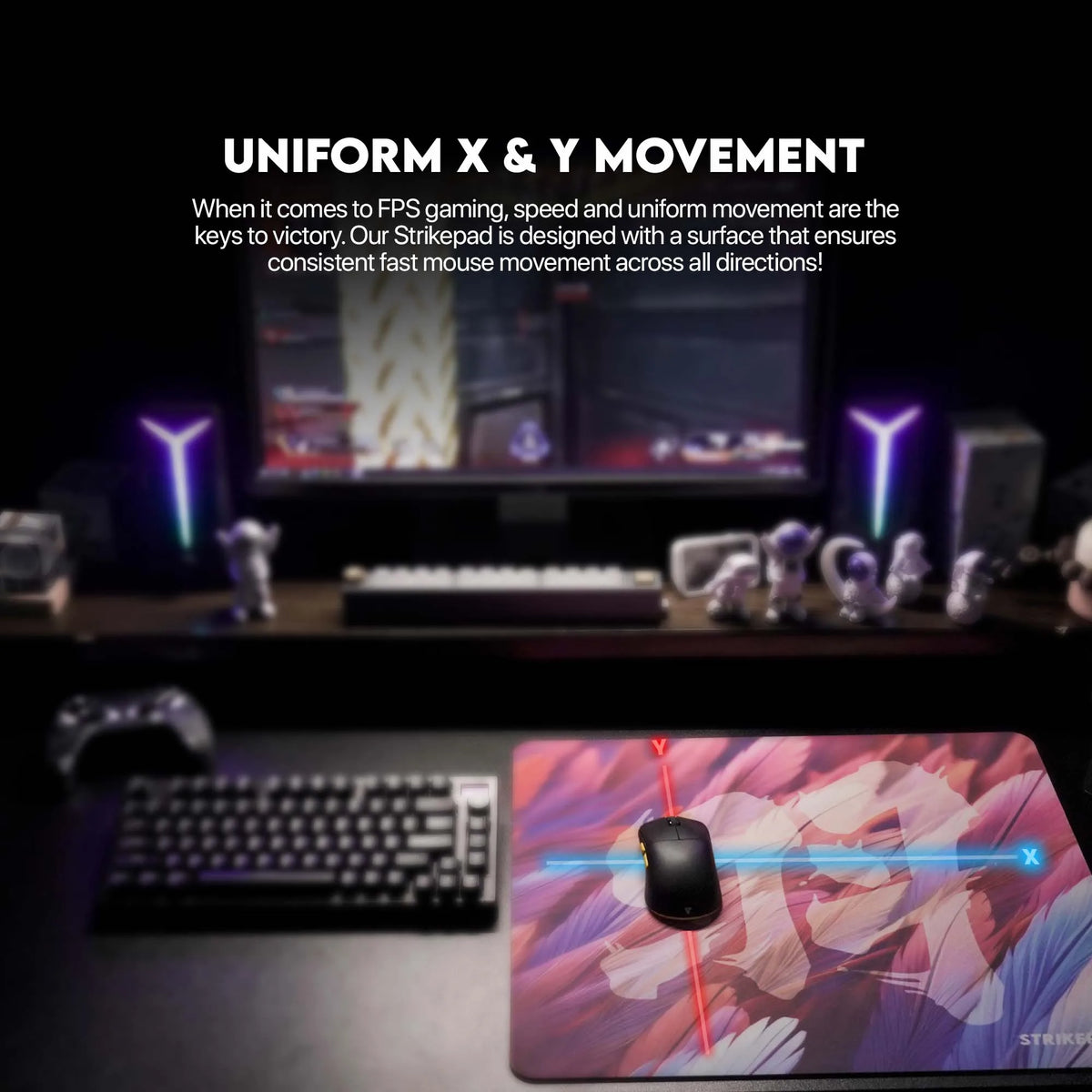 Mousepad Fantech Strikepad MST491 – 490x420x3 mm Holográfico