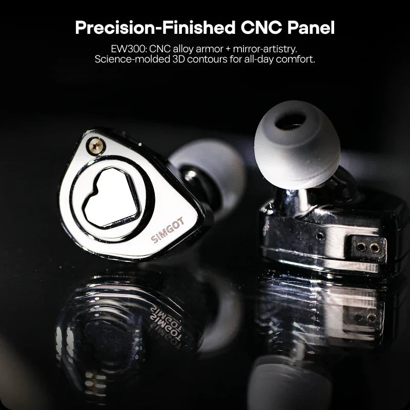 Audífonos Simgot EW300 – In-Ear Híbridos Dinámico + Planar + Piezoeléctrico