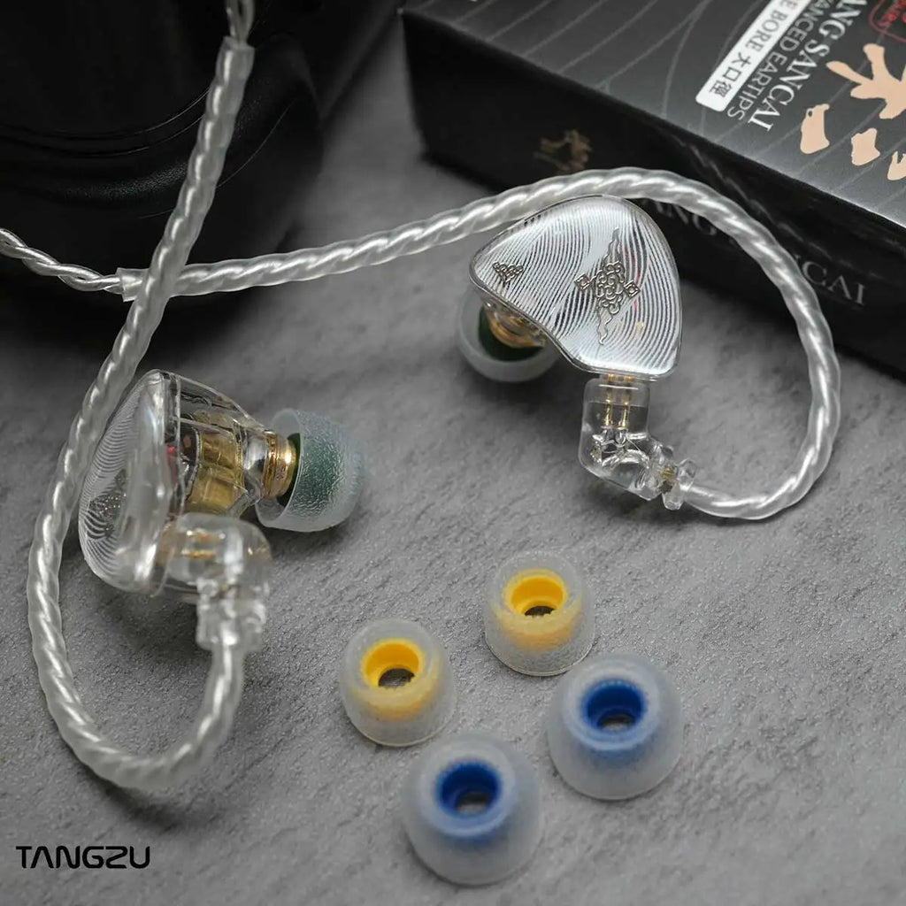 Gomitas Tangzu Tang Sancai Wide Bore para Audífonos In-Ear